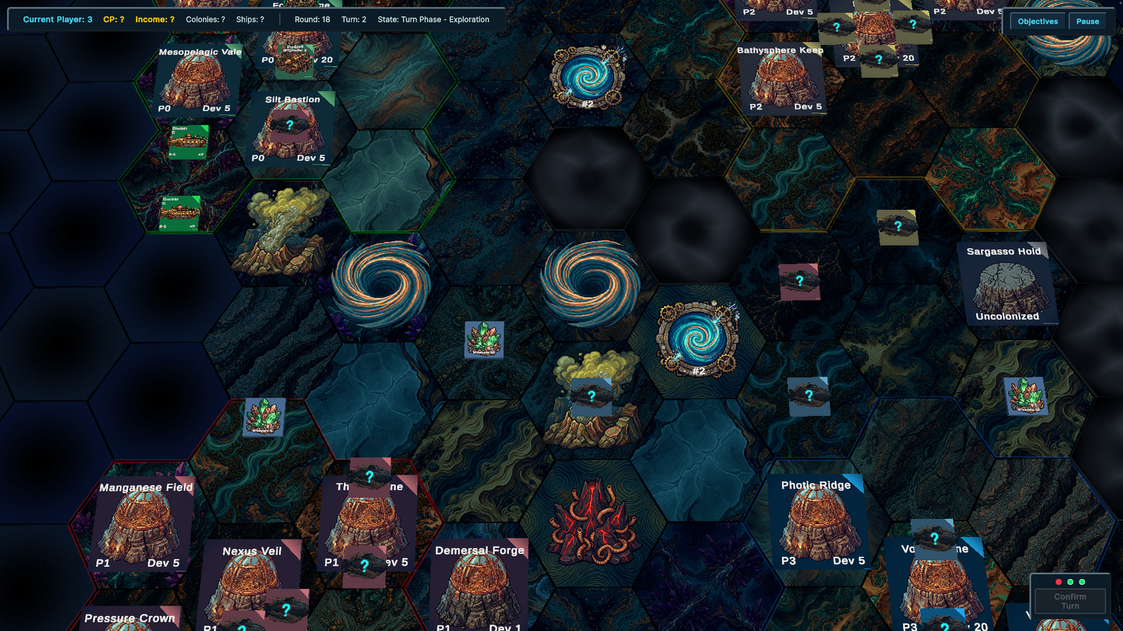 In-game screenshot: Continental Shelf Tactical Grid