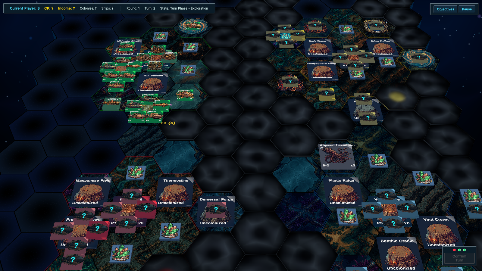 In-game screenshot: Seamount Colonies